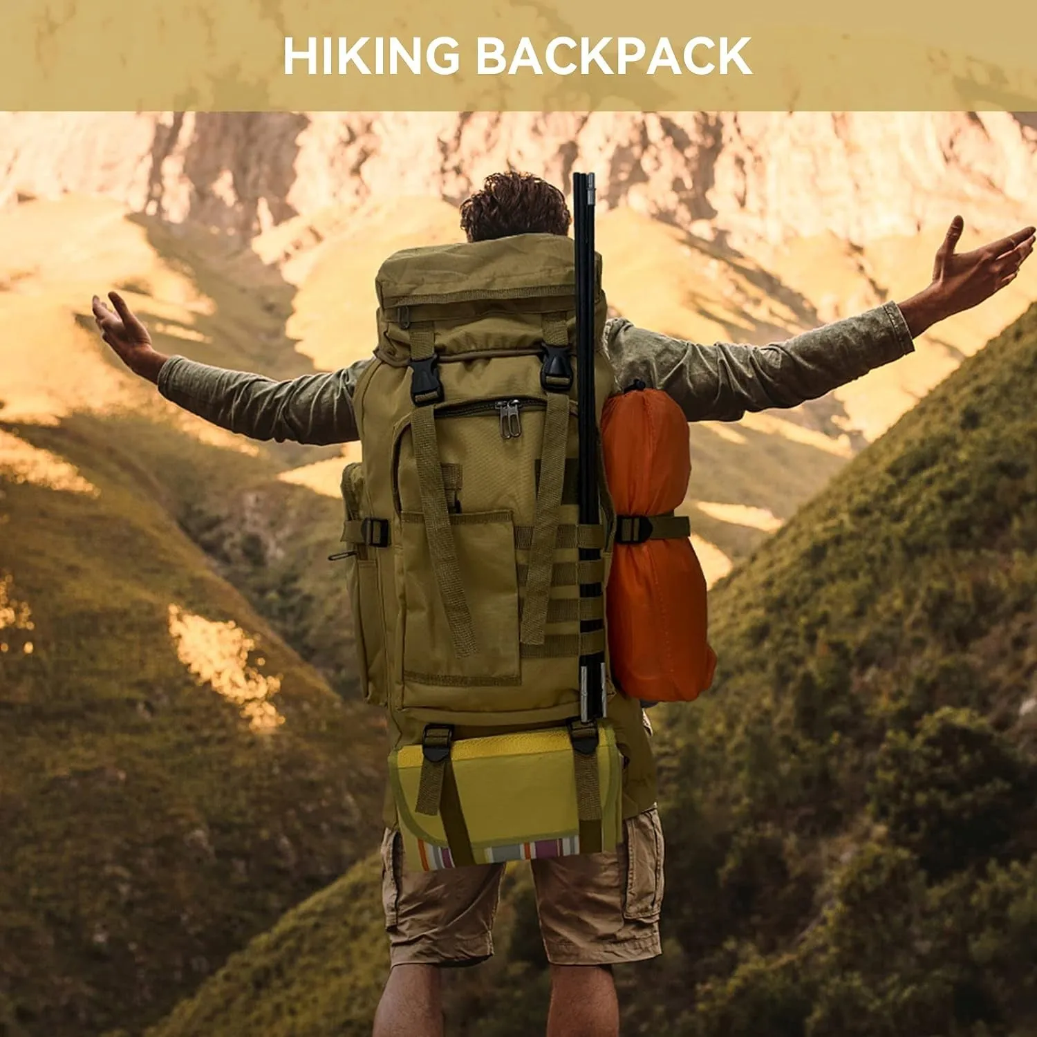 75L Hiking Backpack Camping Outdoor Trekking