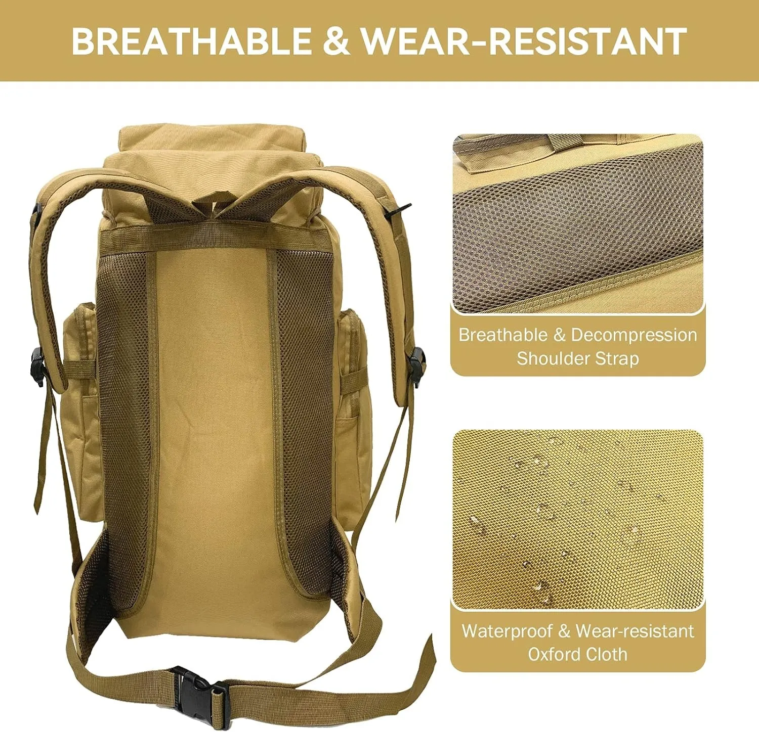 75L Hiking Backpack Camping Outdoor Trekking