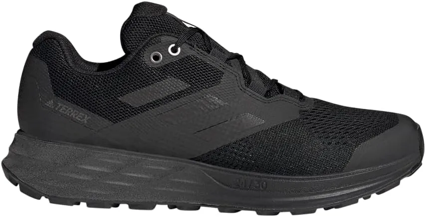 adidas Mens Terrex Two Flow Trail Running Sneakers Shoes - Black - Size 9.5 M