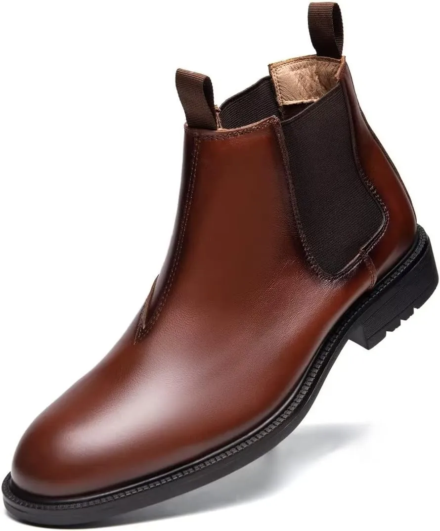 Arkbird Chelsea Ankle Boots for Men Genuine Leather Oxford Casual and Formal Dress Boot