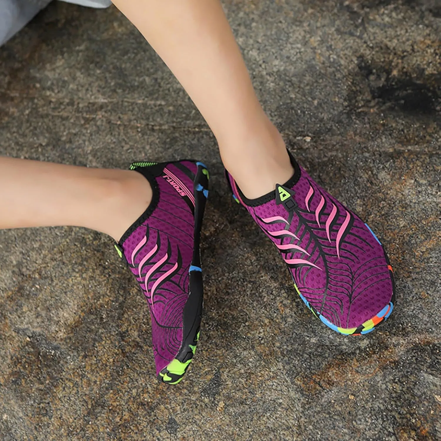 Barefoot Swim Shoes Men Women Quick Dry Aqua Water Shoes Beach Pool Surf Hiking Kayaking Diving Yoga Outdoor Sport Lightweight Design