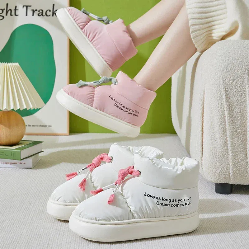 binfenxie  -  Comfortable Soft Sole Winter Boots Women Waterproof Thicked Plush Snow Boots Woman Casual Keep Warm Cotton Padded Shoes Ladies