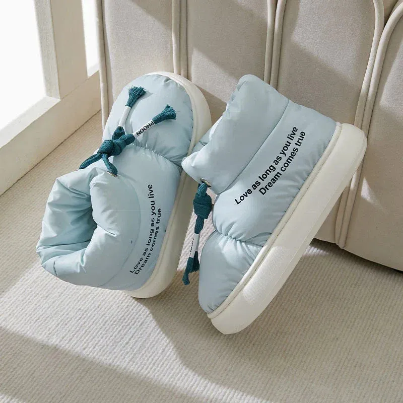 binfenxie  -  Comfortable Soft Sole Winter Boots Women Waterproof Thicked Plush Snow Boots Woman Casual Keep Warm Cotton Padded Shoes Ladies
