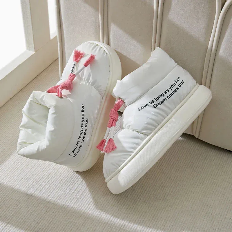 binfenxie  -  Comfortable Soft Sole Winter Boots Women Waterproof Thicked Plush Snow Boots Woman Casual Keep Warm Cotton Padded Shoes Ladies