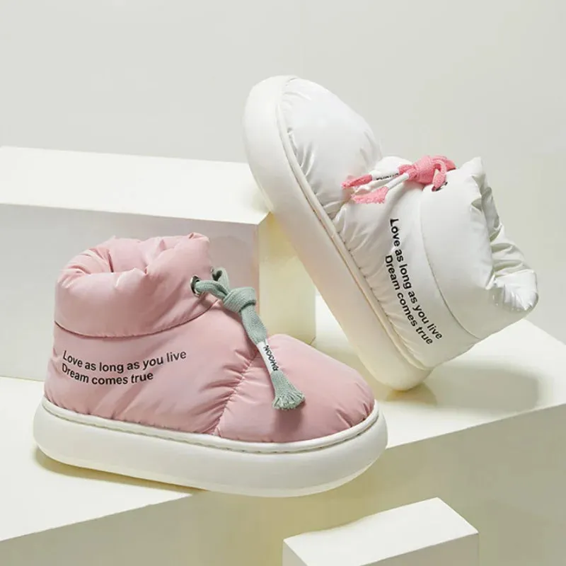 binfenxie  -  Comfortable Soft Sole Winter Boots Women Waterproof Thicked Plush Snow Boots Woman Casual Keep Warm Cotton Padded Shoes Ladies