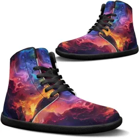 Binienty Unisex Men Women Barefoot Shoes Lace up High Top Minimalist Flat Sneakers Cross-Trainer Footwear