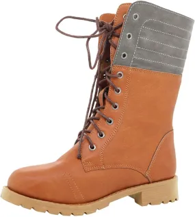 BORAMAX Women's Combat Boots Lace up Ankle Booties Fashion Mid Calf Ankle Booties Winter Warm Snow Boots Motorcycle Boots BORAMAX Women's Combat Boots Lace up Ankle Booties Fashion Mid Calf Ankle Booties Winter Warm Snow Boots Motorcycle Boots