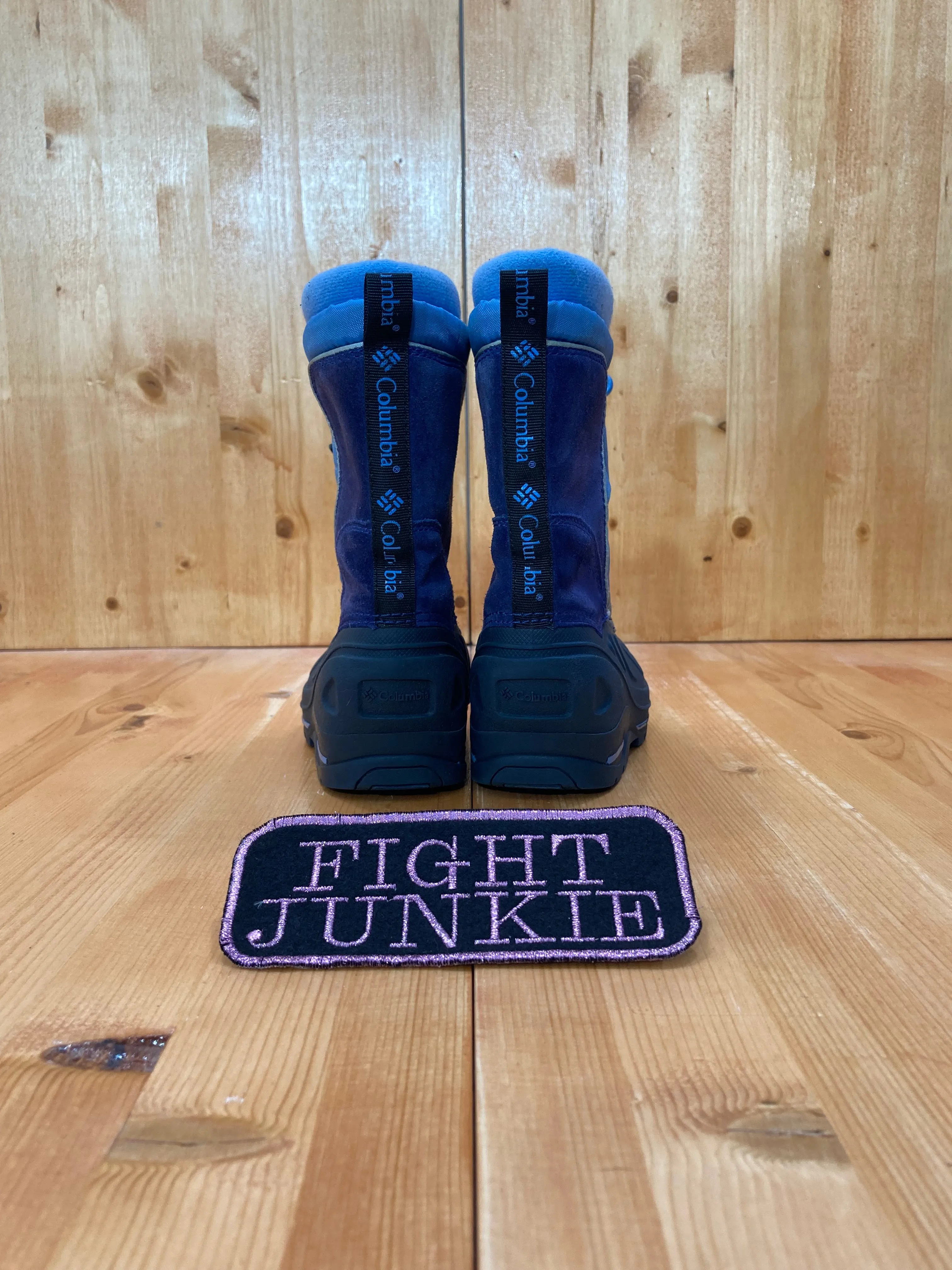 COLUMBIA BUGABARN TOO JR Kids Size 10 Rain Snow Boots Shoes Sneakers Blue & Black