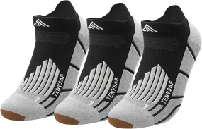 Compression Athletic Running Socks: Men Women's Low Cut Ankle Socks for Sport Enthusiasts Hiking Cycling Basketball