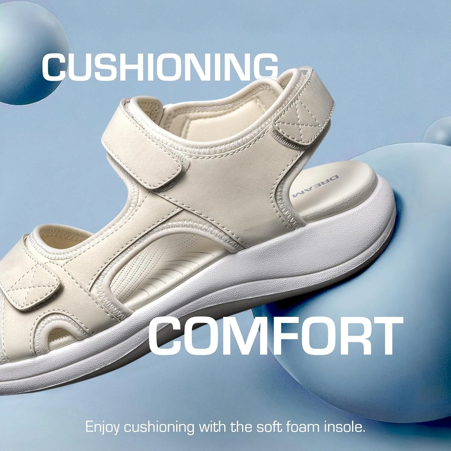 DREAM PAIRS Women's Sandals Open Toe Lightweight Summer Shoes Walking Casual Outdoor