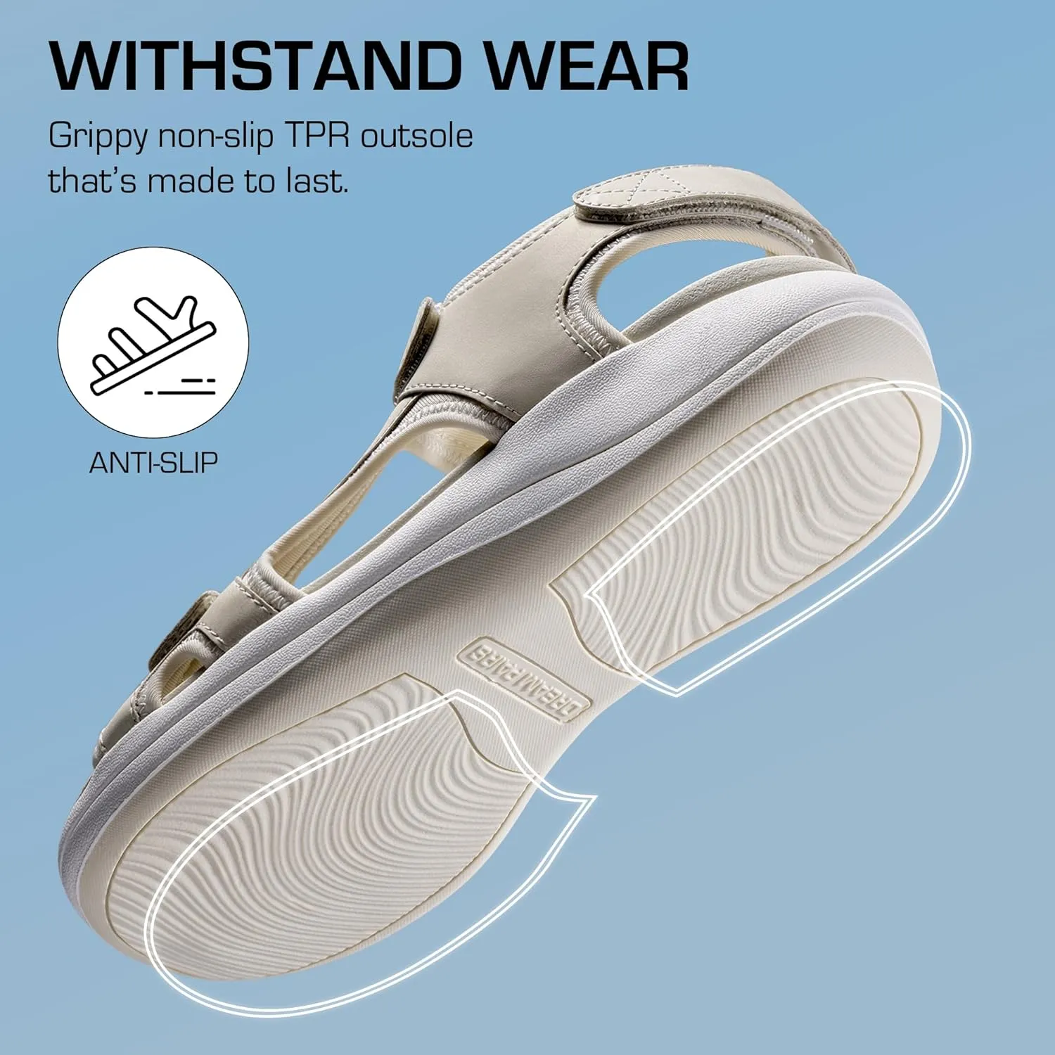 DREAM PAIRS Women's Sandals Open Toe Lightweight Summer Shoes Walking Casual Outdoor