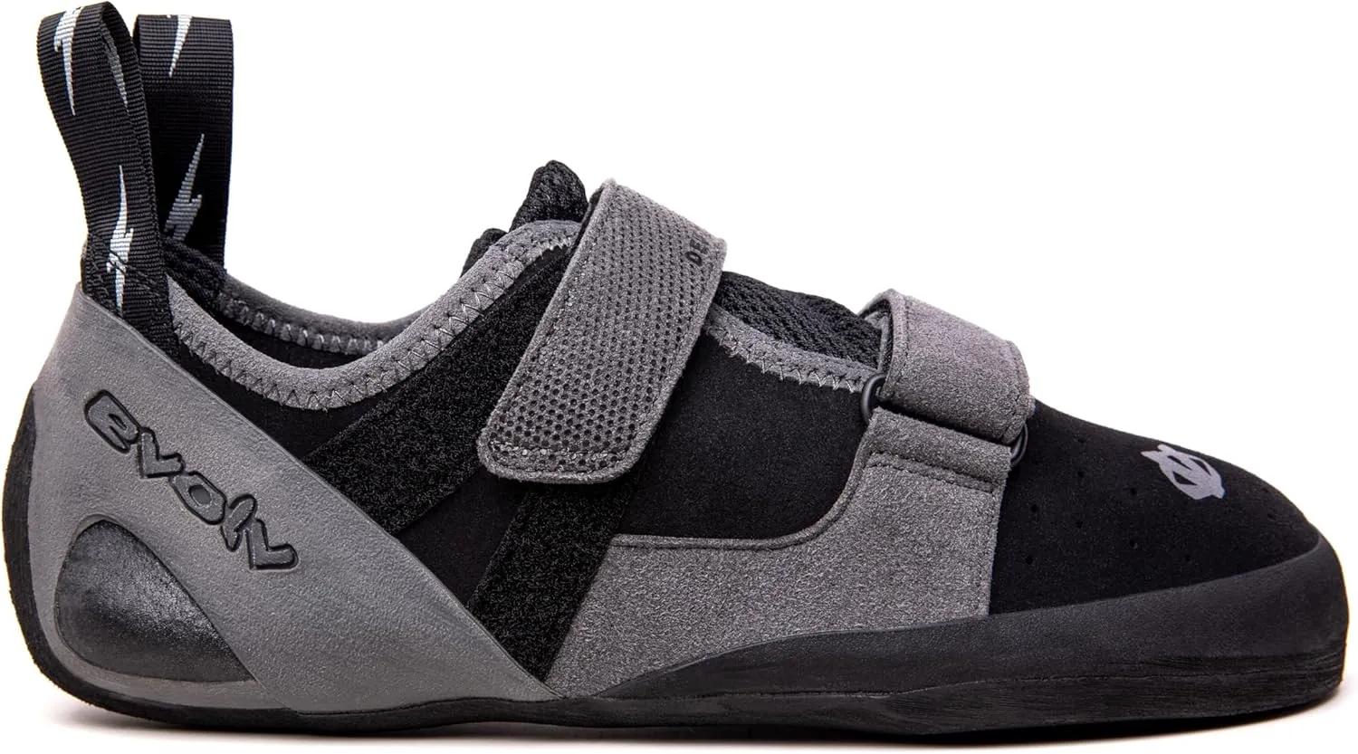 EVOLV Defy Rock Climbing Shoe for Entry-Level Bouldering & Indoor Climbing - Black/Gray - 9.5