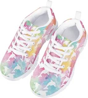 GIFTPUZZ Kids Casual Sneakers Breathable Lace Up Low Cut Sports Walking Hiking Sneakers