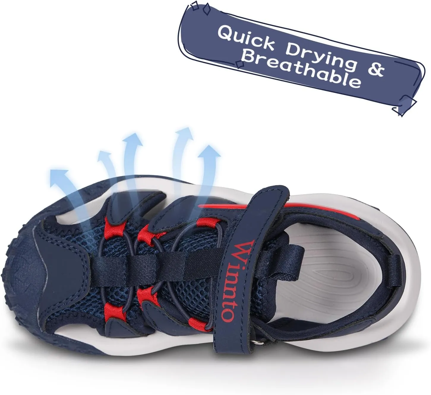 Girls Boys Toddler Sandals Summer Kids Sport Sandals Closed Toe Water Beach Hiking Lightweight Athletic Outdoor