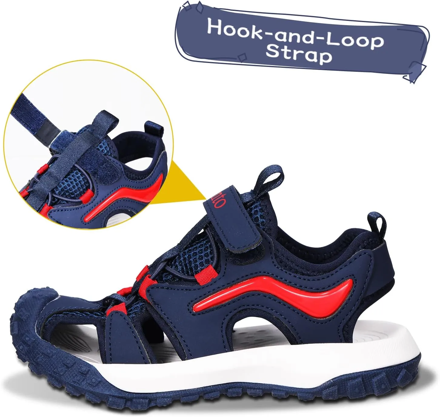 Girls Boys Toddler Sandals Summer Kids Sport Sandals Closed Toe Water Beach Hiking Lightweight Athletic Outdoor