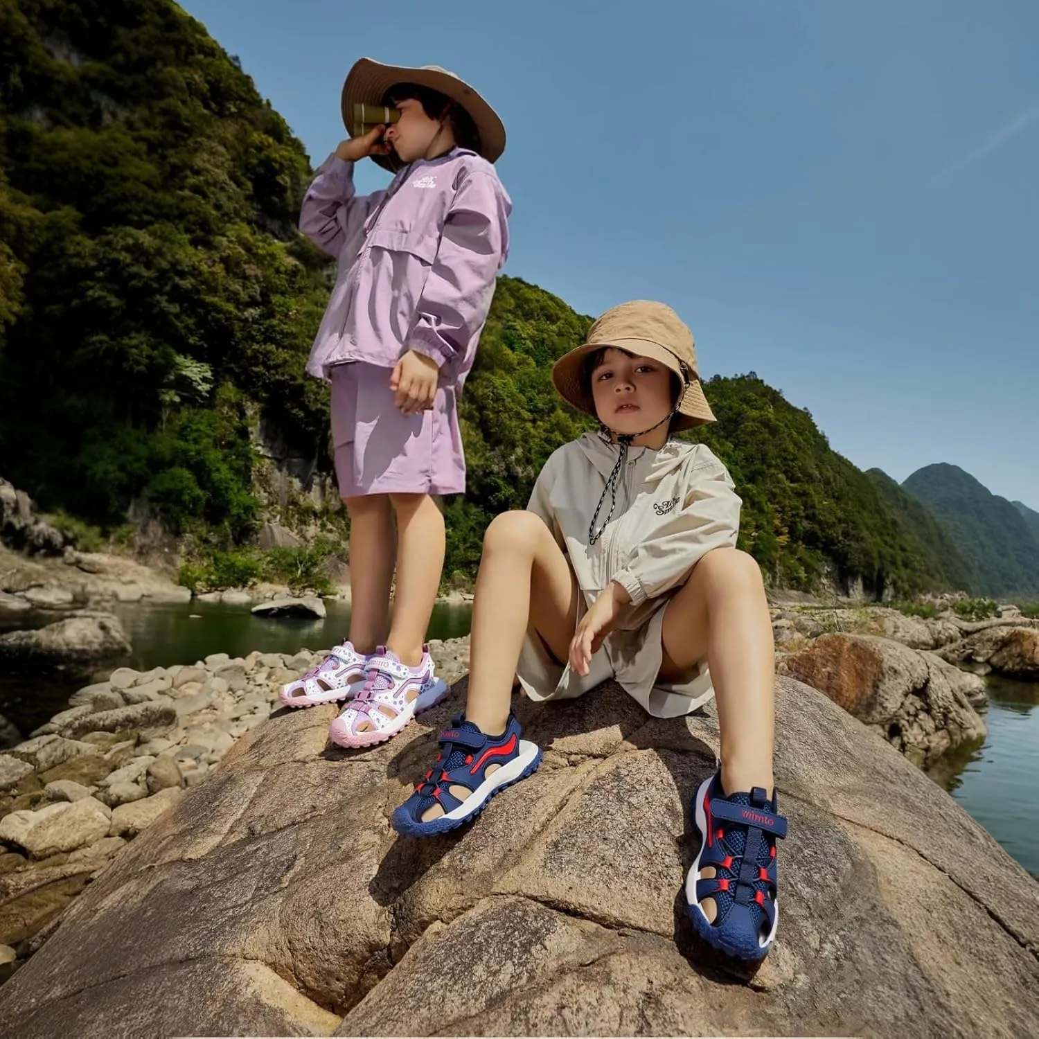 Girls Boys Toddler Sandals Summer Kids Sport Sandals Closed Toe Water Beach Hiking Lightweight Athletic Outdoor