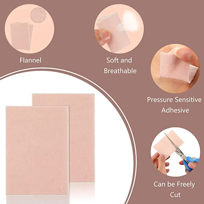 HEELIX PROFESSIONAL MOLESKIN 3 STRIPS PER PACK 4 1/8" X 3/8"