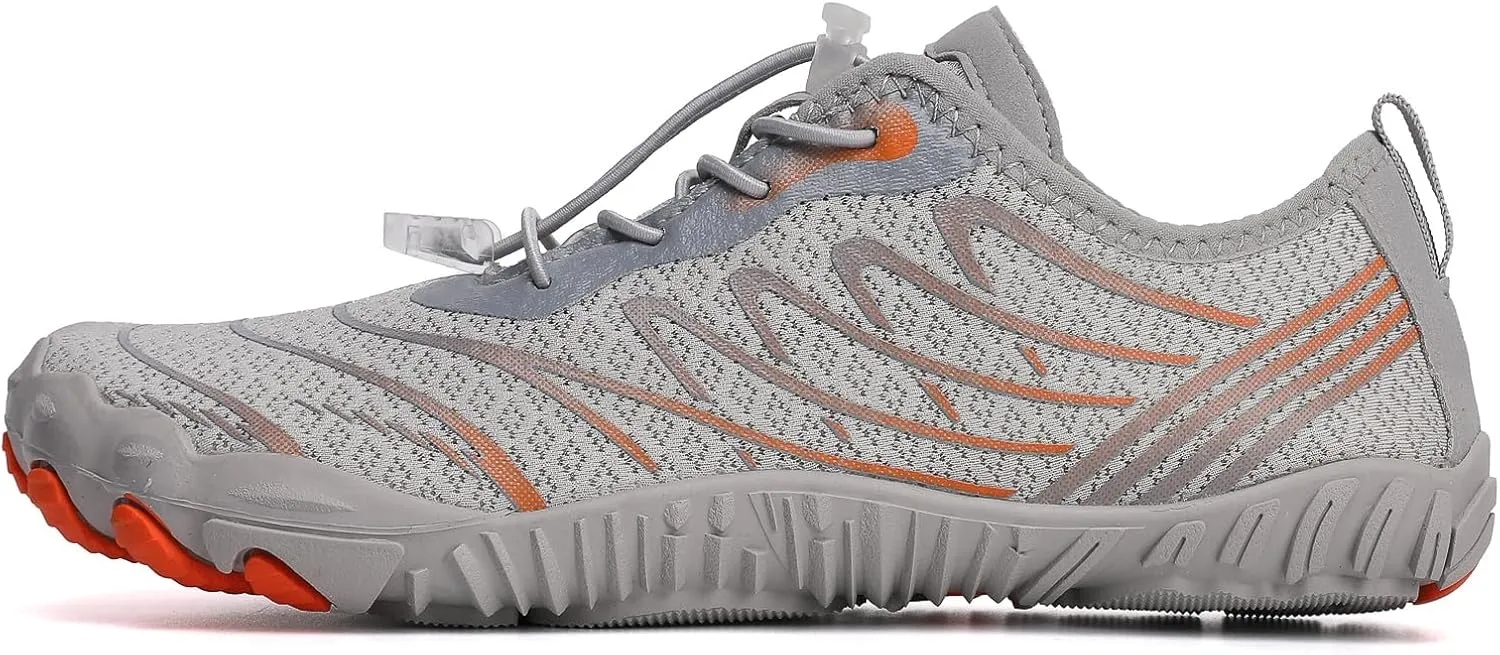 Hike Barefoot Shoes for Women Men Wide Toe Box Breathable & Non-Slip Athletic Footwear Healthy Waterproof Trail Running Minimalist Zero Drop Outdoor Cross-Trainer Fashion Sneakers