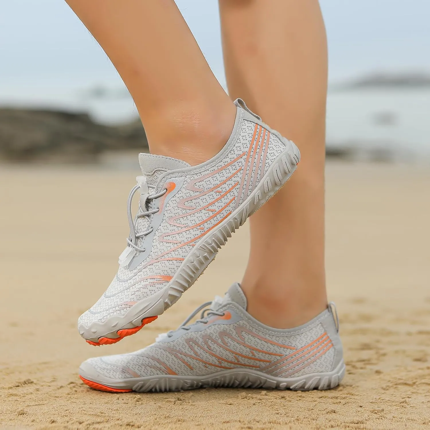 Hike Barefoot Shoes for Women Men Wide Toe Box Breathable & Non-Slip Athletic Footwear Healthy Waterproof Trail Running Minimalist Zero Drop Outdoor Cross-Trainer Fashion Sneakers