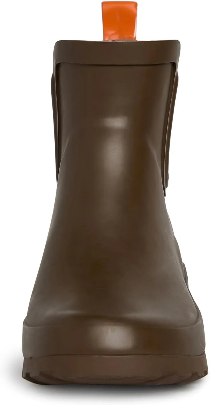 Laura Ashley Ladies ELASTIC Mid Cut Ankle Height Rubber Rain Boots