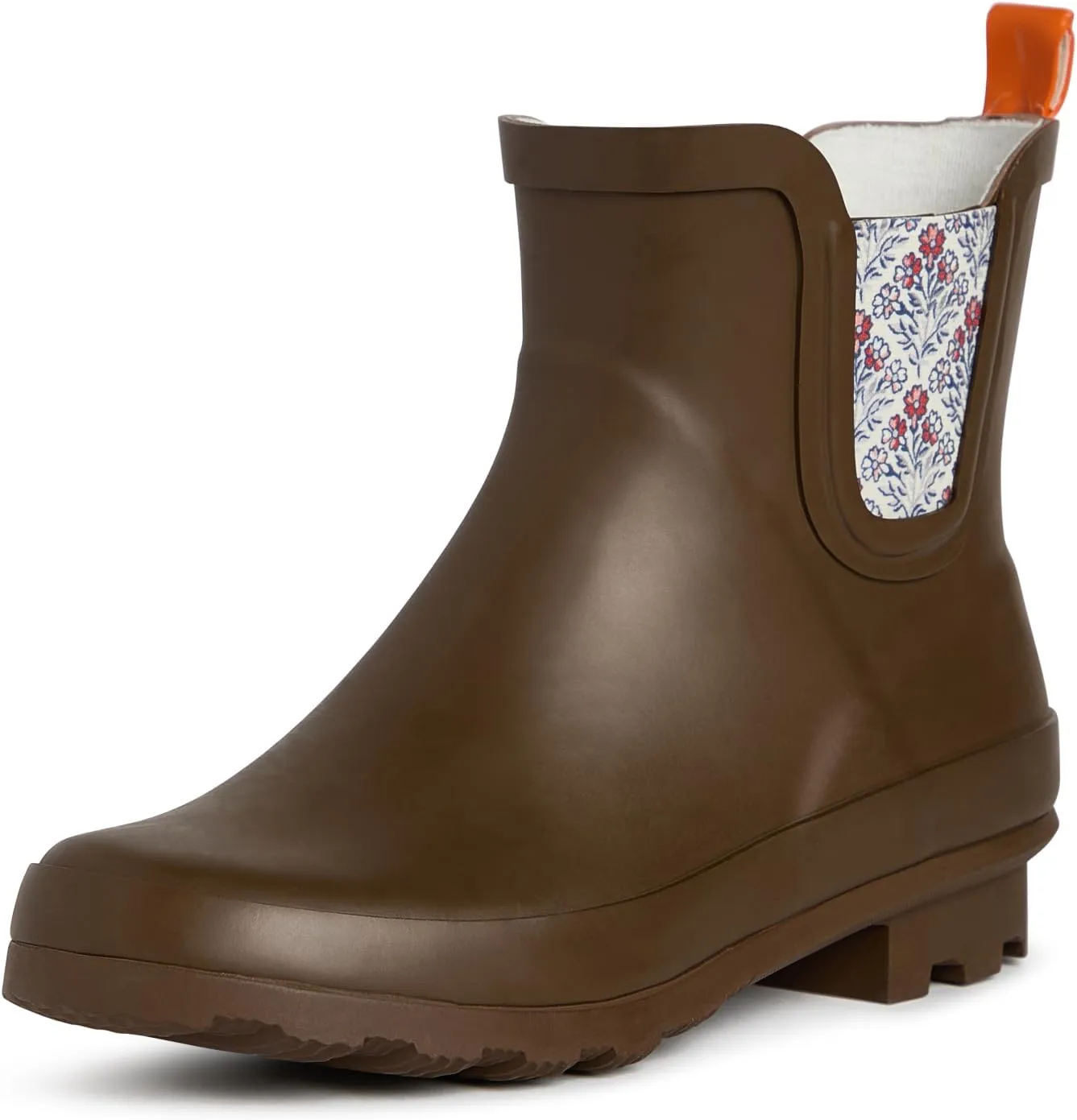 Laura Ashley Ladies ELASTIC Mid Cut Ankle Height Rubber Rain Boots