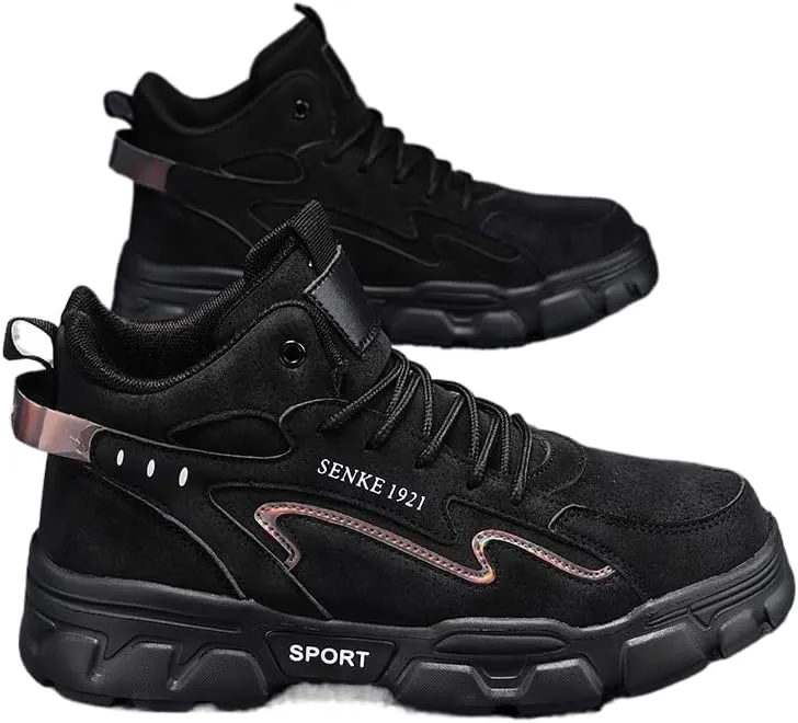 Men's Ankle Boots high-top Sneakers, Skateboarding, Casual Walking Shoes Fashion Sneakers, Sneakers, Cargo Shoes Camping Chukka Boots Hiking Boots
