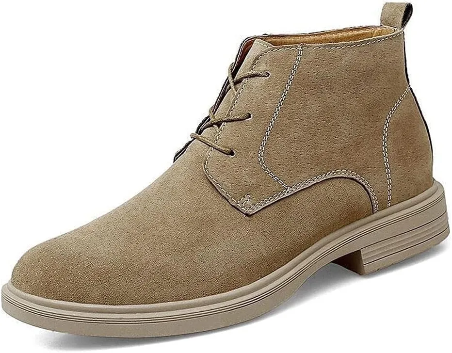 Mens Boots Men's Boots Warm Plush Men's Snow Boots Genuine Leather Men Boots Outdoor Work Ankle Boots Non-slip Walking Shoes