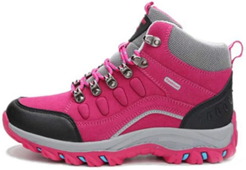 MIOKE Women's Casual Hiking Boots Running Trail Hiker Waterproof Non-Slip Outdoor High-top Climbing Shoes