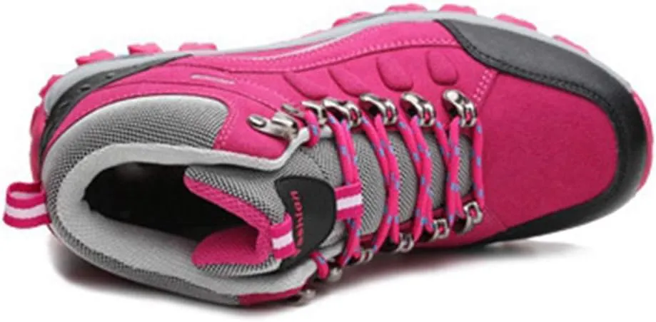 MIOKE Women's Casual Hiking Boots Running Trail Hiker Waterproof Non-Slip Outdoor High-top Climbing Shoes