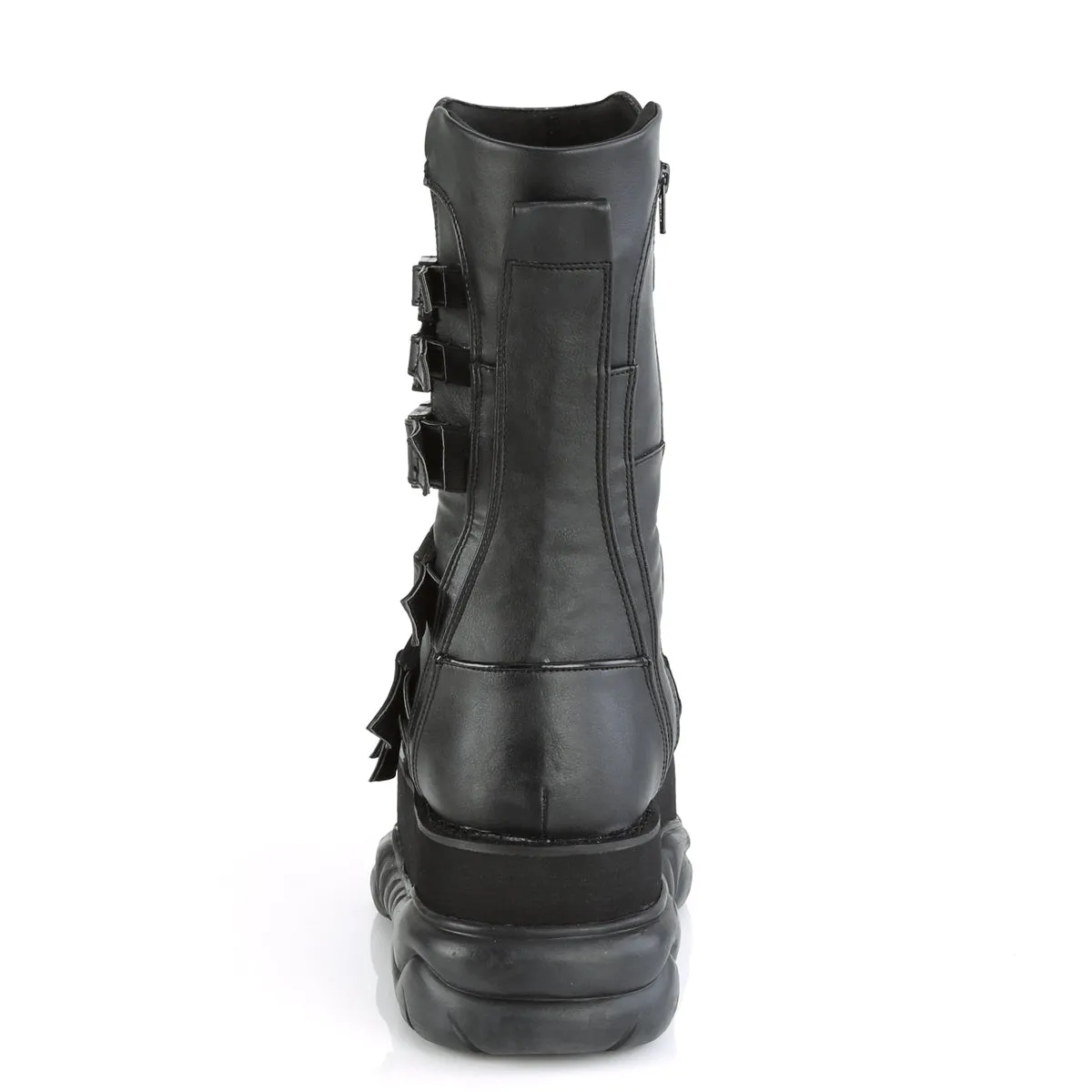 NEPTUNE-210 DemoniaCult Black Vegan Leather Sexy Unisex Platform Boots (Alternative Footwear)