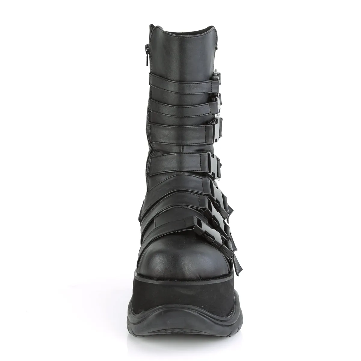 NEPTUNE-210 DemoniaCult Black Vegan Leather Sexy Unisex Platform Boots (Alternative Footwear)