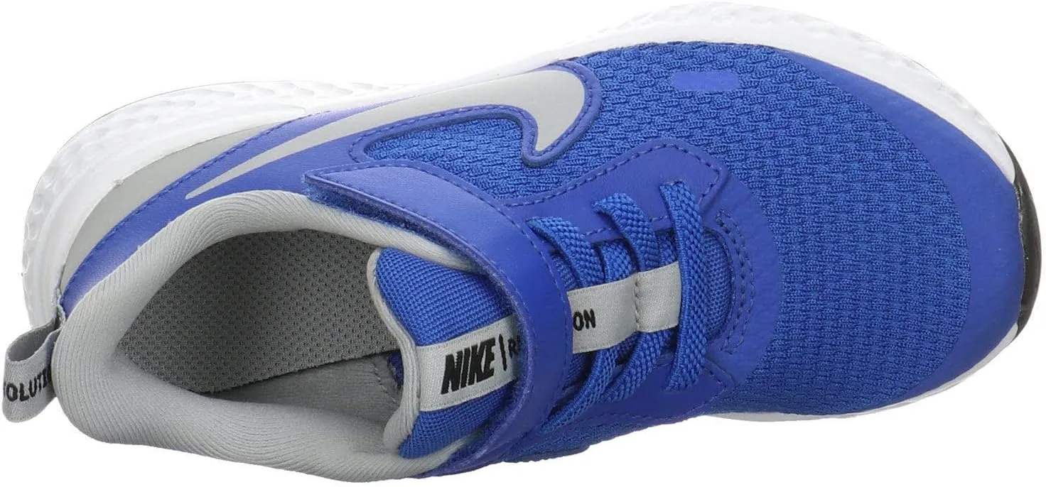 Nike Boy's Revolution 5 (Little Kid) Game Royal/Light Smoke Grey/White