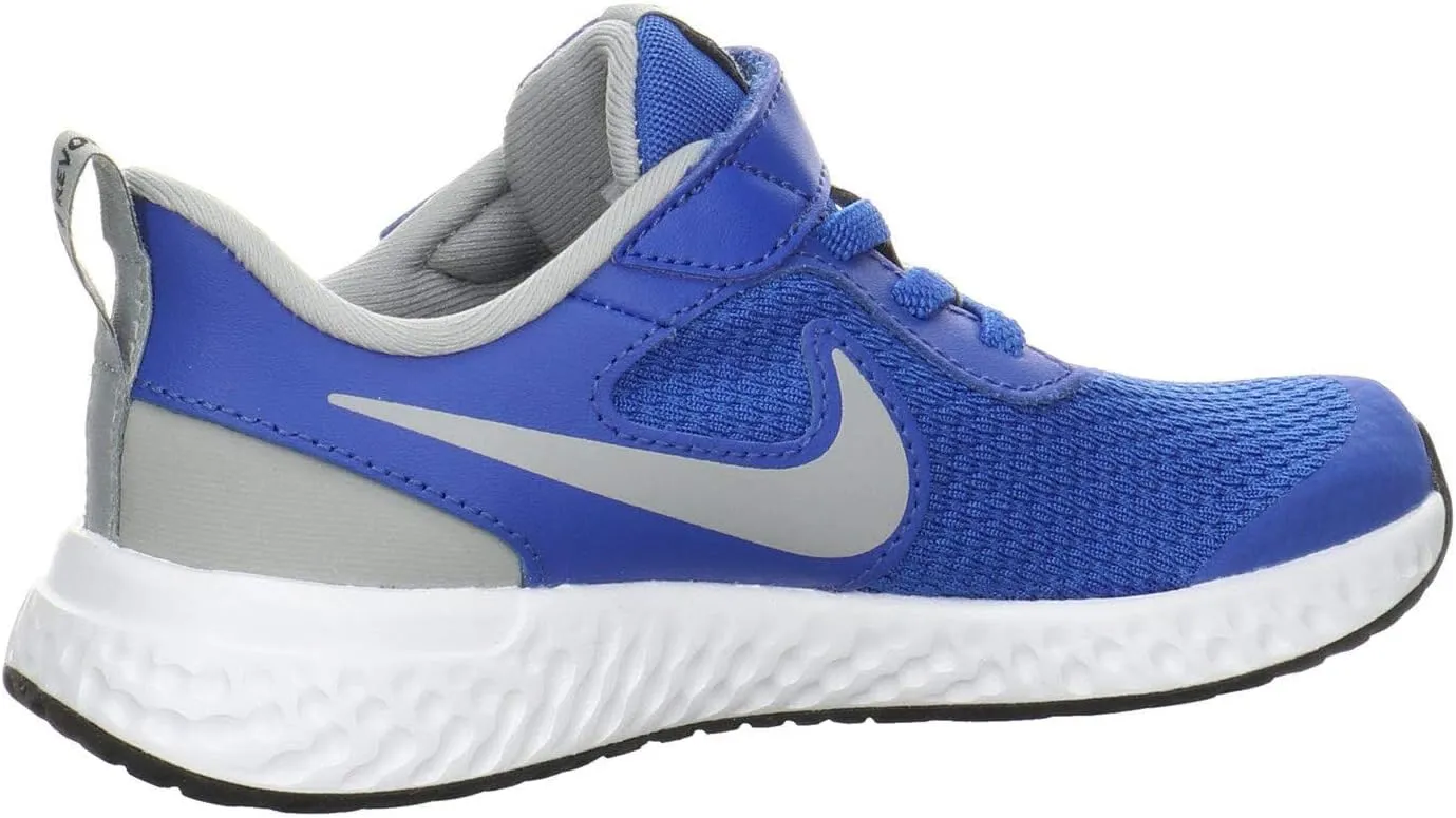 Nike Boy's Revolution 5 (Little Kid) Game Royal/Light Smoke Grey/White