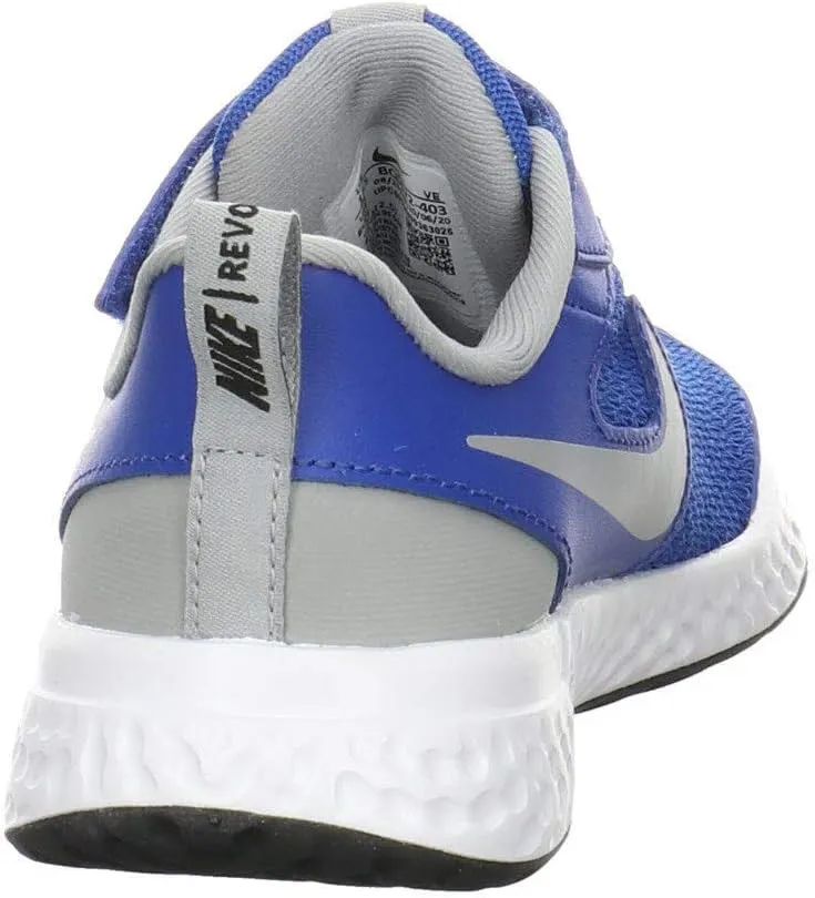 Nike Boy's Revolution 5 (Little Kid) Game Royal/Light Smoke Grey/White