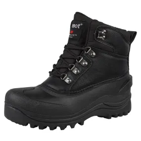 riemot Women's Snow Boots Black Waterproof & Slip-resistant Snow Boots