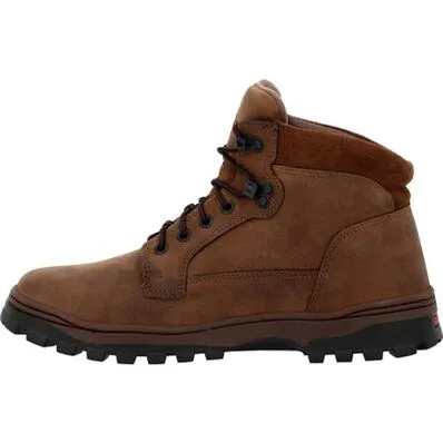 Rocky Men's Outback 6" Round Toe Waterproof Outdoor Hiking Boot - Brown - RKS0683