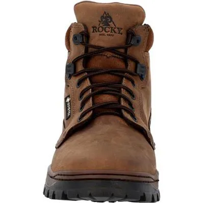 Rocky Men's Outback 6" Round Toe Waterproof Outdoor Hiking Boot - Brown - RKS0683