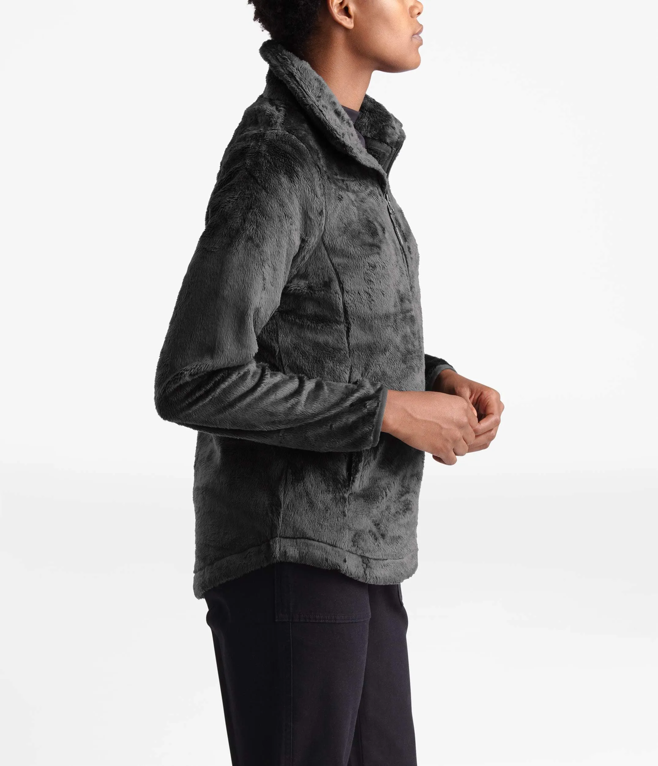 The North Face Women's Osito 1/4 Zip Pullover, Asphalt Grey, L