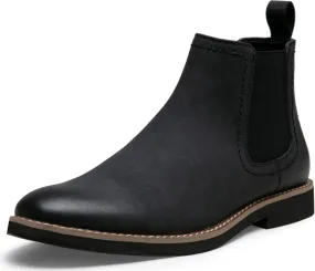 Vostey Chelsea Boots Men Casual Dress Boots Black Ankle Classic Slip on Boots for Men