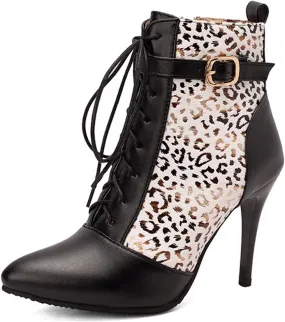 Women Ankle Boot Ladies High Heels Side Zipper Ladies Lace Up Mid Calf Boots Platform Synthetic Short Boots Elegant Shoe Women Ankle Boot Ladies High Heels Side Zipper Ladies Lace Up Mid Calf Boots Platform Synthetic Short Boots Elegant Shoe